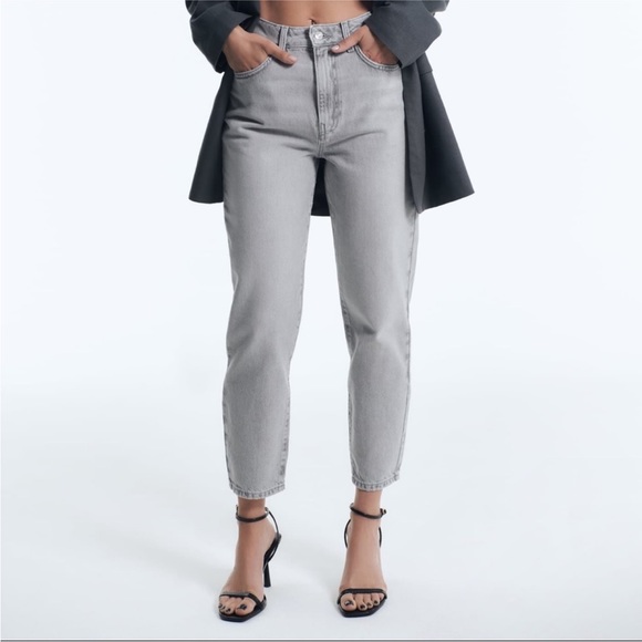 Zara Denim - Women’s NWT Zara Mom Jeans High Rise Rigid Ankle size 4